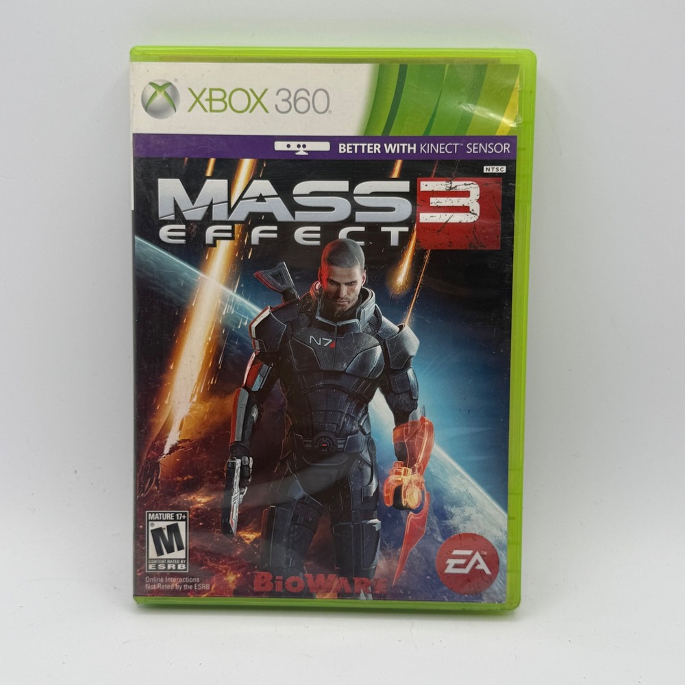 EA Mass Effect 3 Xbox 360 NTSC Green Good Kinect Support 2-Disc Set